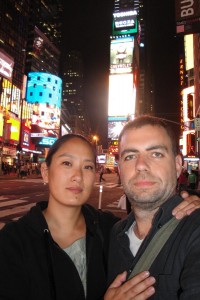 Soon & Rasmus på Times Square